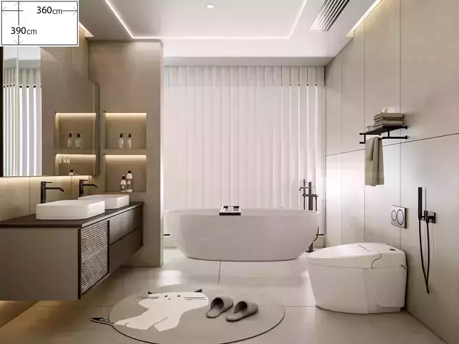 Bathroom 83 3D model