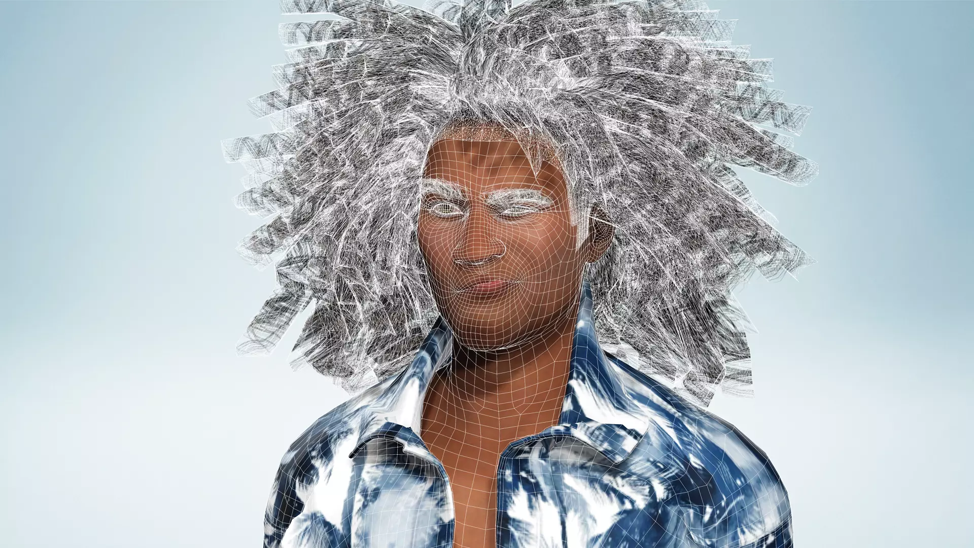 Realistic Male 3D Character in Hawaiian Shirt  Low-poly 3D model_25