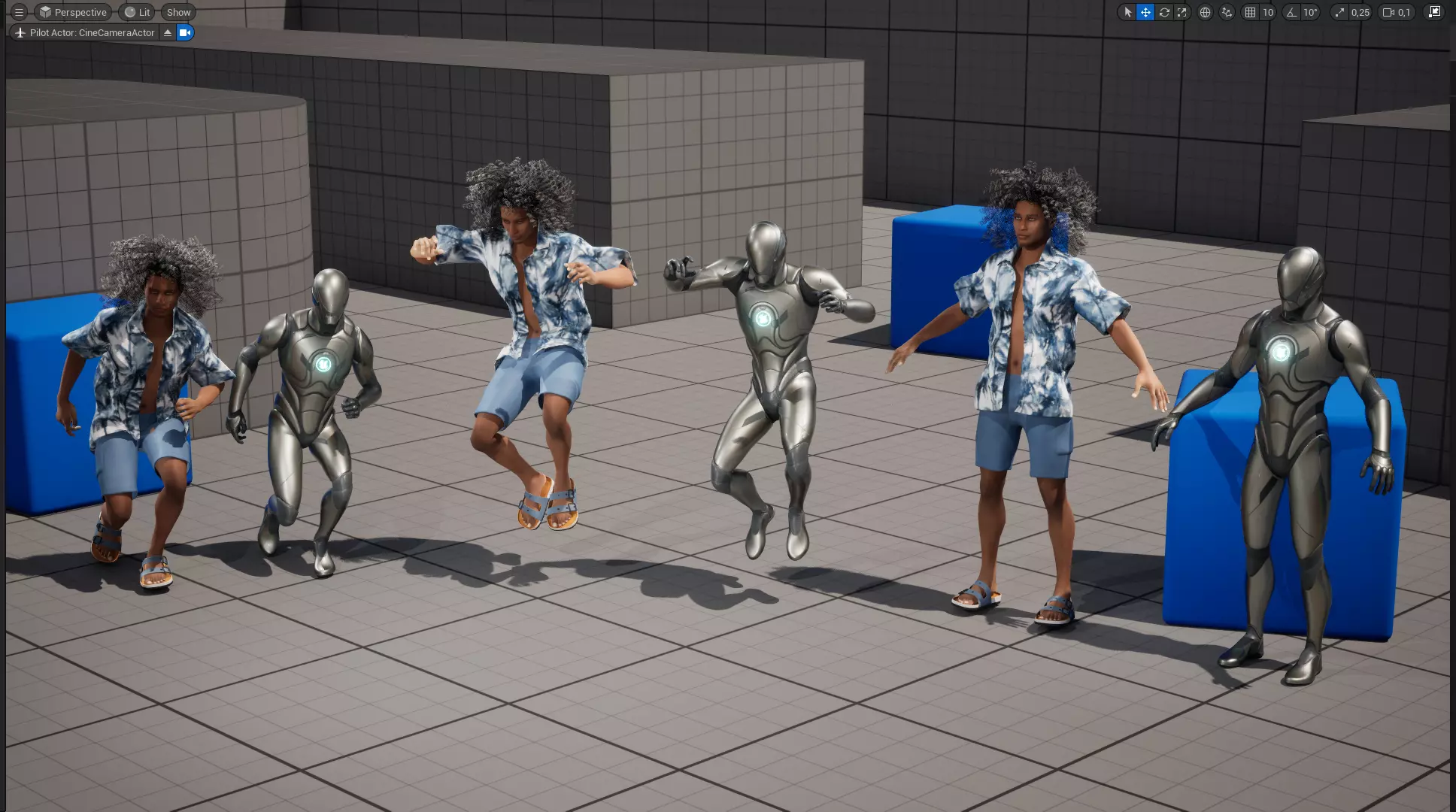 Realistic Male 3D Character in Hawaiian Shirt  Low-poly 3D model_20