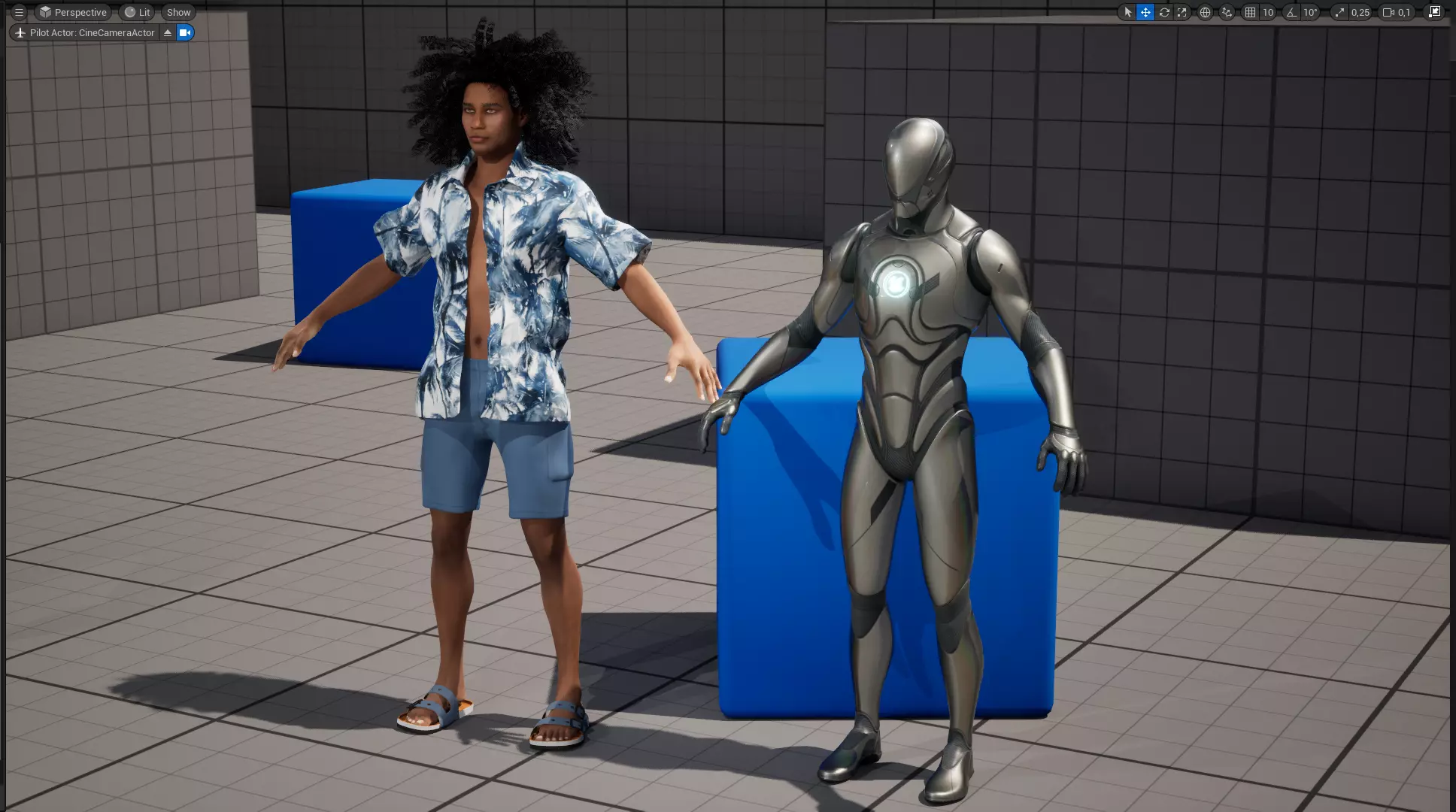 Realistic Male 3D Character in Hawaiian Shirt  Low-poly 3D model_22