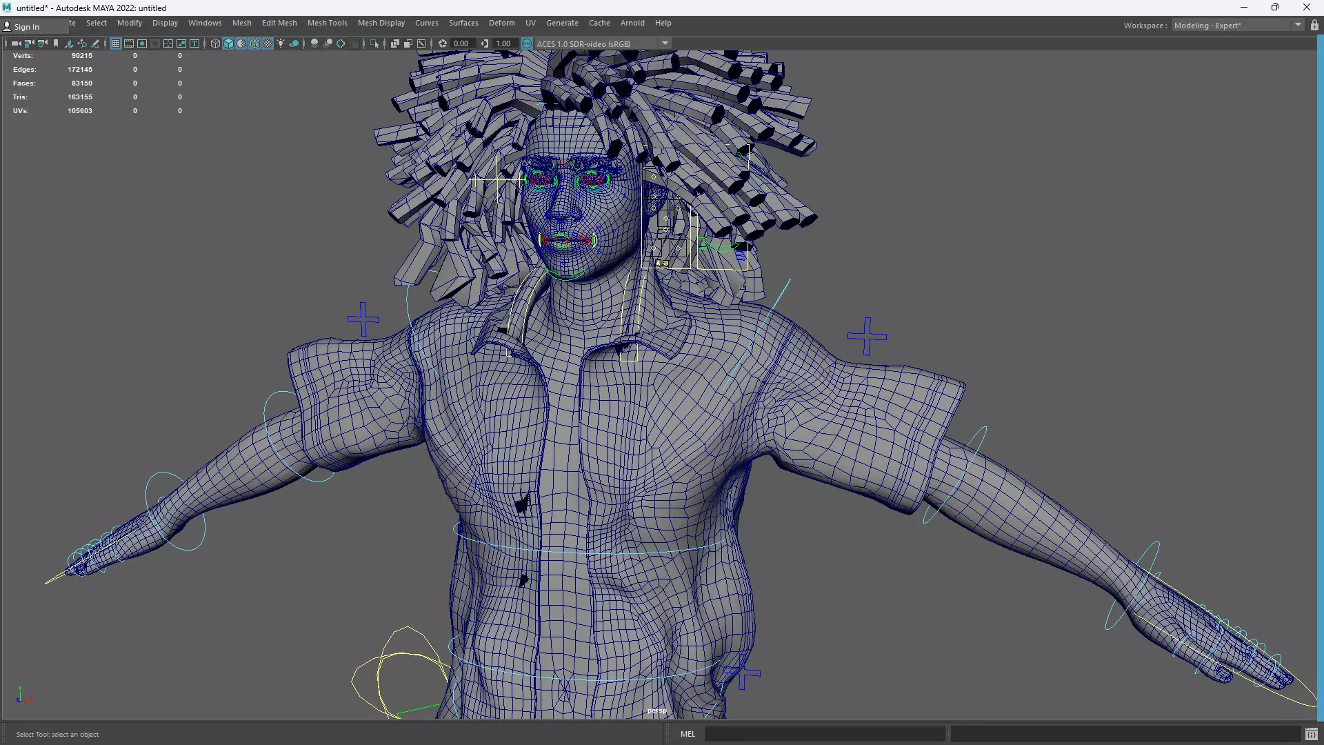 Realistic Male 3D Character in Hawaiian Shirt  Low-poly 3D model_17