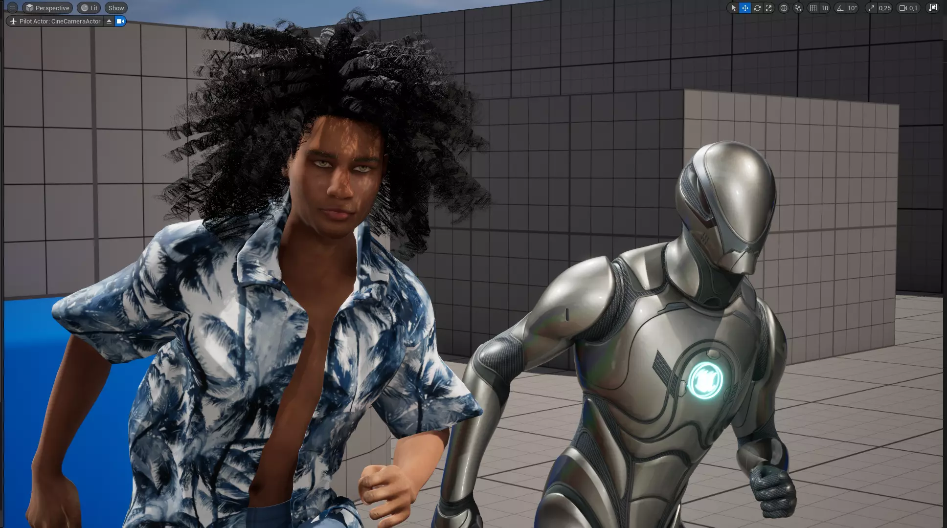 Realistic Male 3D Character in Hawaiian Shirt  Low-poly 3D model_21