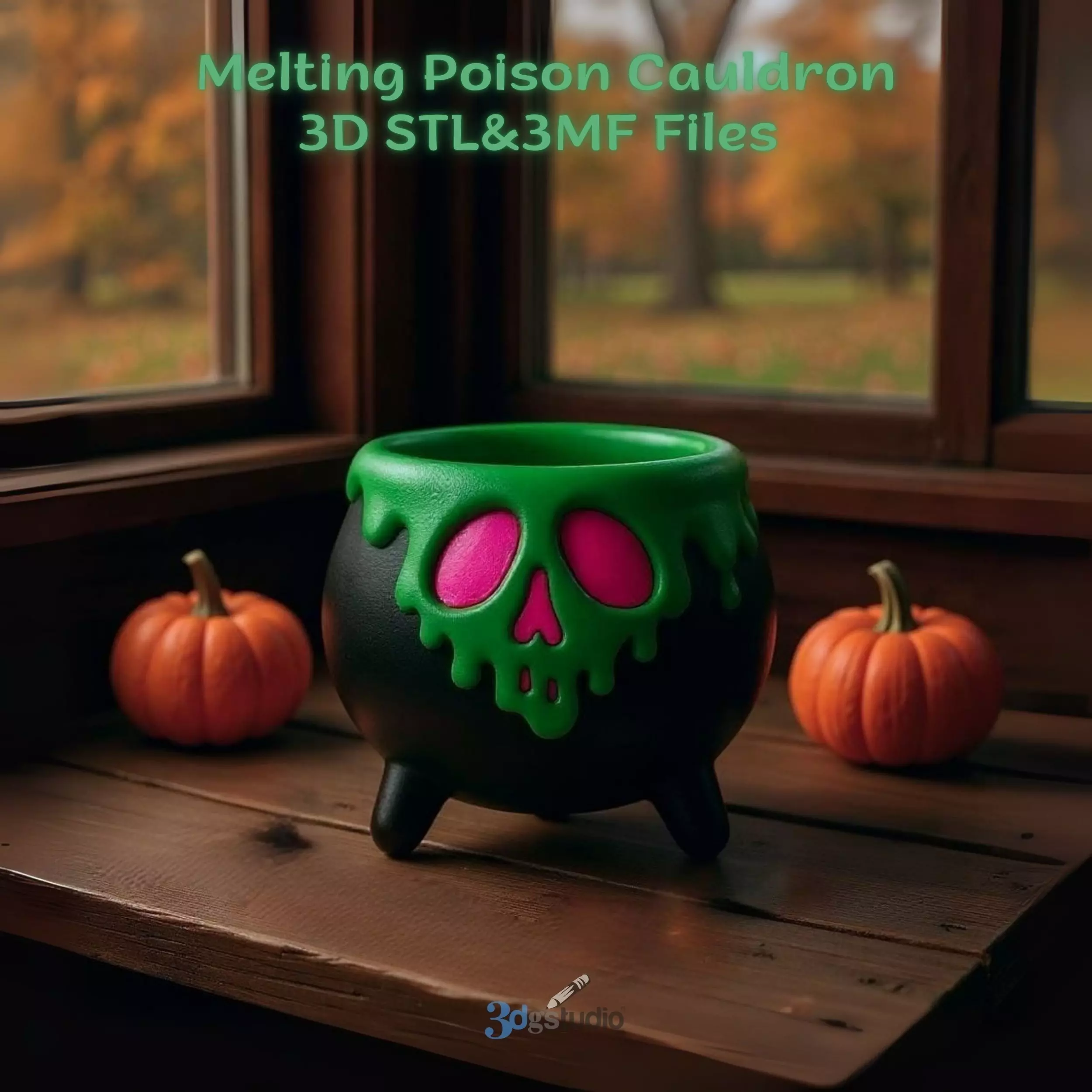 Melting Poison Cauldron 3D print model_1