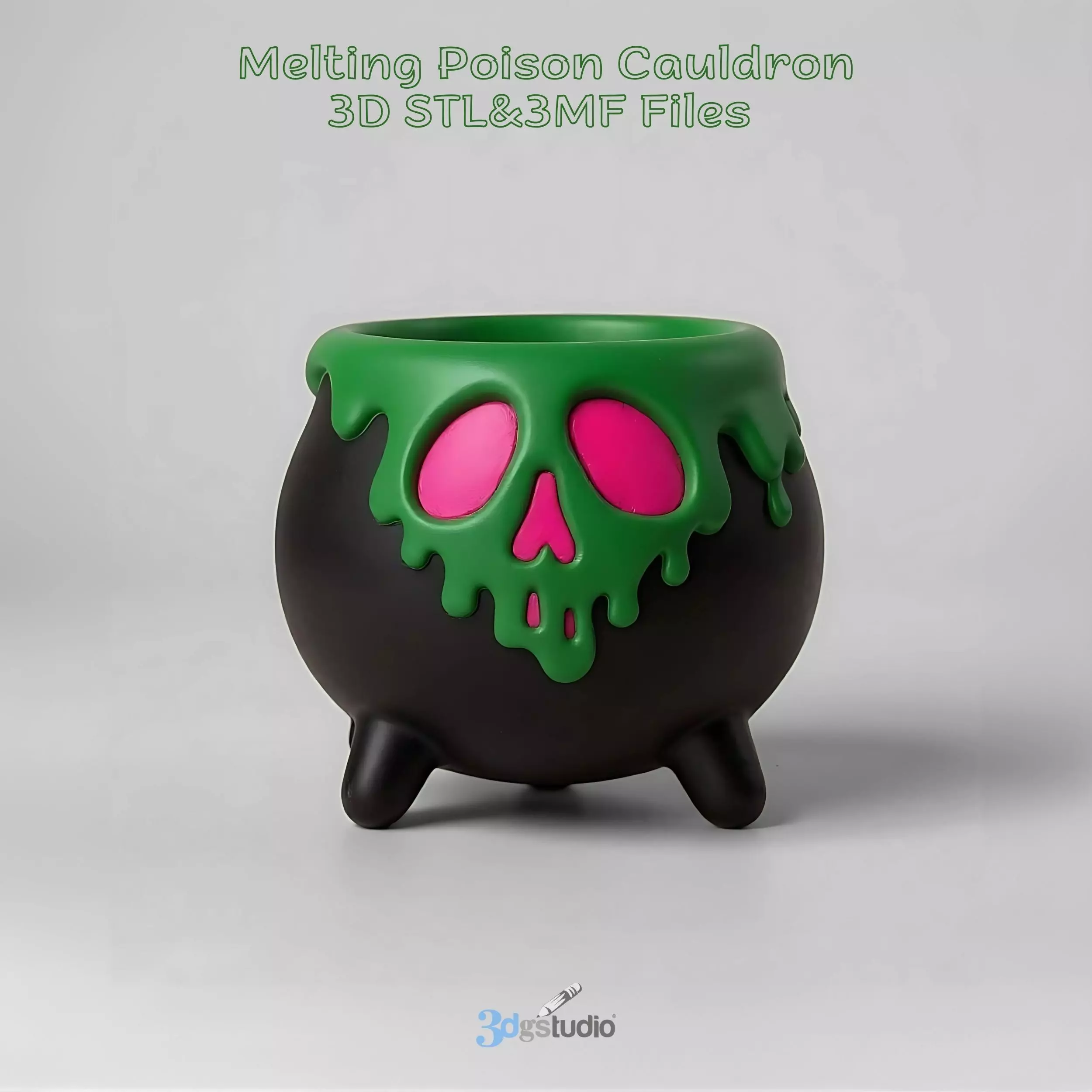Melting Poison Cauldron 3D print model_0