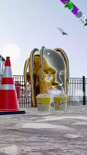Travis Scott AstroWorld theme Park Environment 3D model