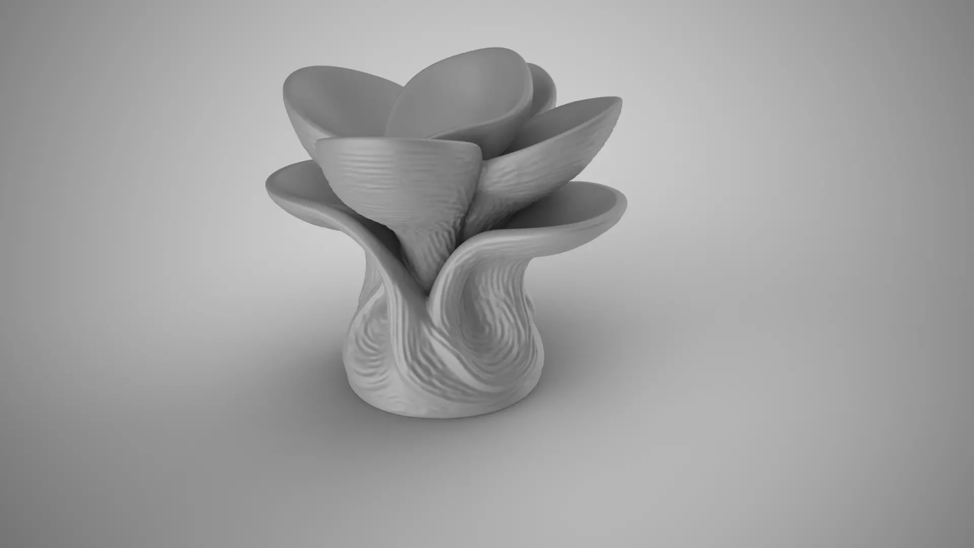 Organic Planter 1 3D print model_2
