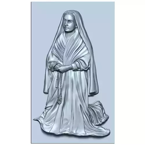 Saint Bernadette-Lourdes 3D print model