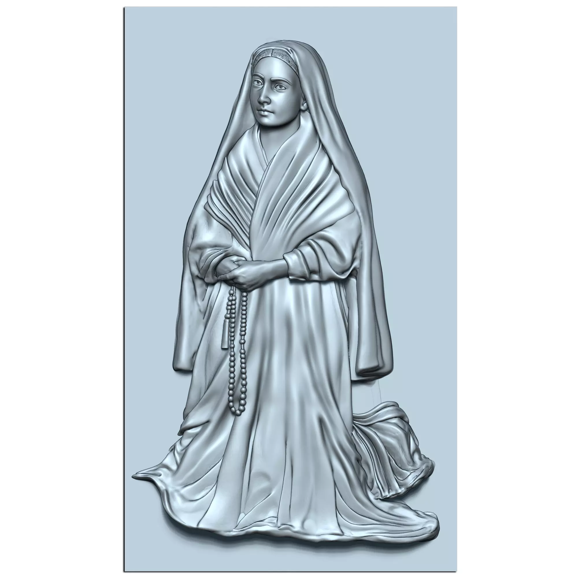 Saint Bernadette-Lourdes 3D print model