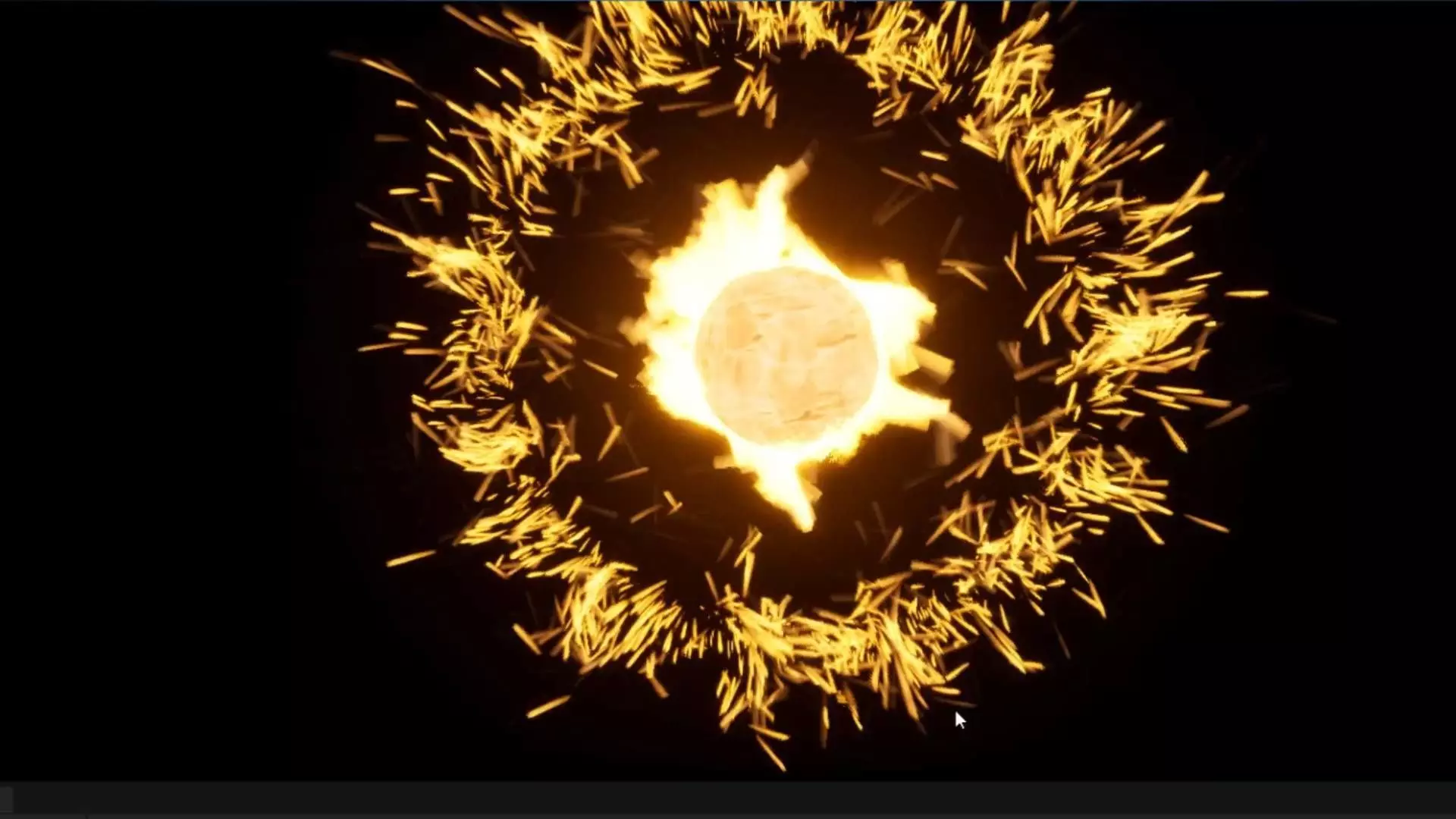 Unreal Engine 5 Sun VFX particles animation 3D model_0
