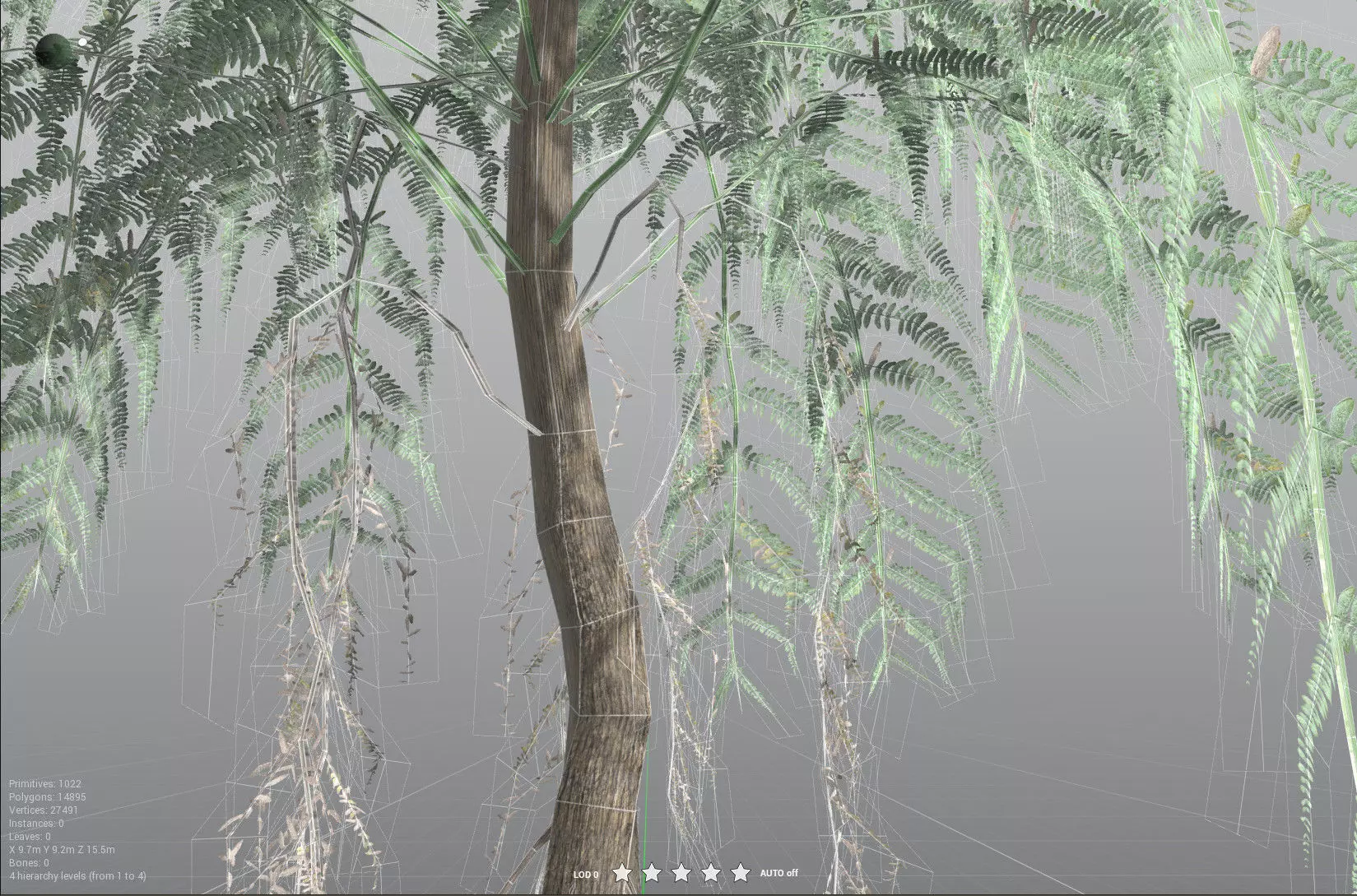 EVERYPlant Psaronius Simplex LowPoly Low-poly 3D model_33