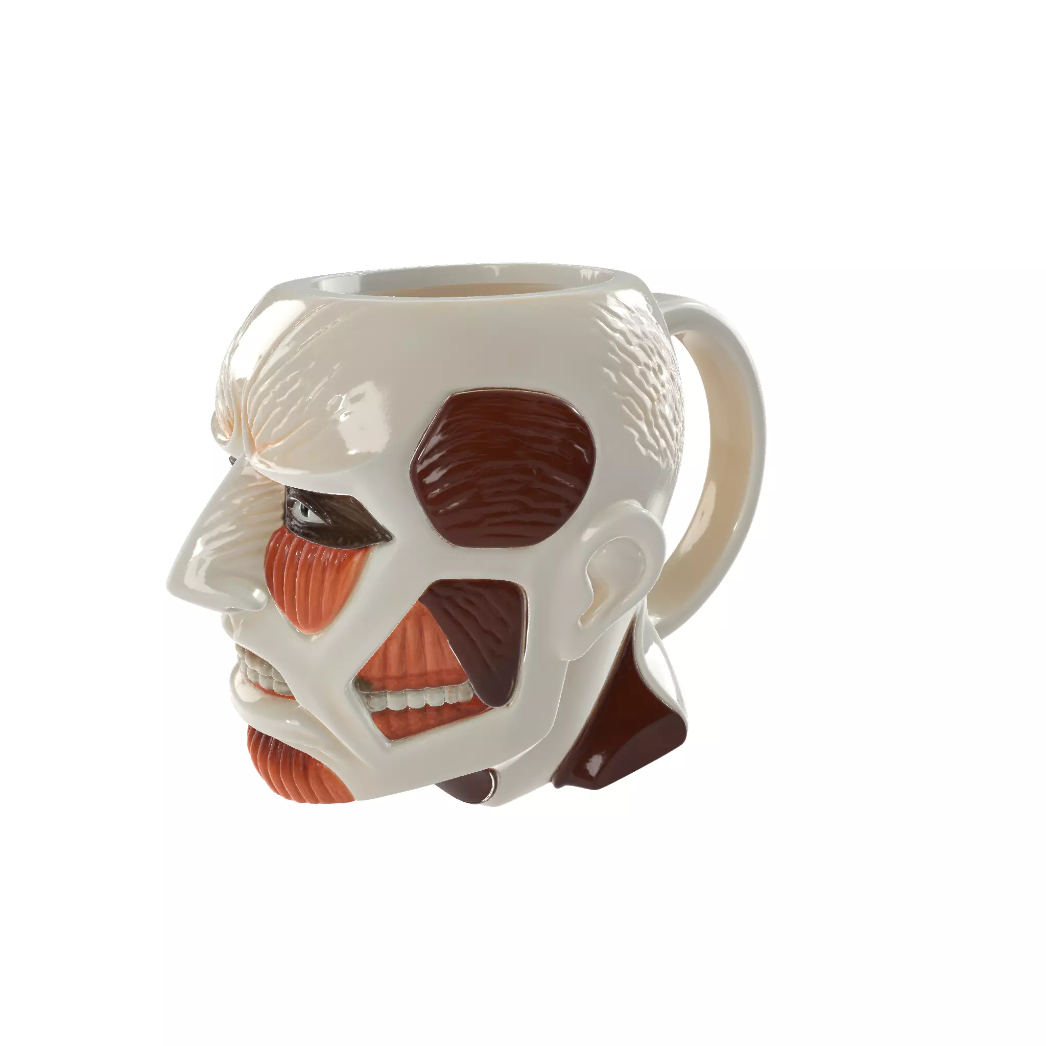 Colossal Titan Mug  Attack on Titan Cup 3D print model_0