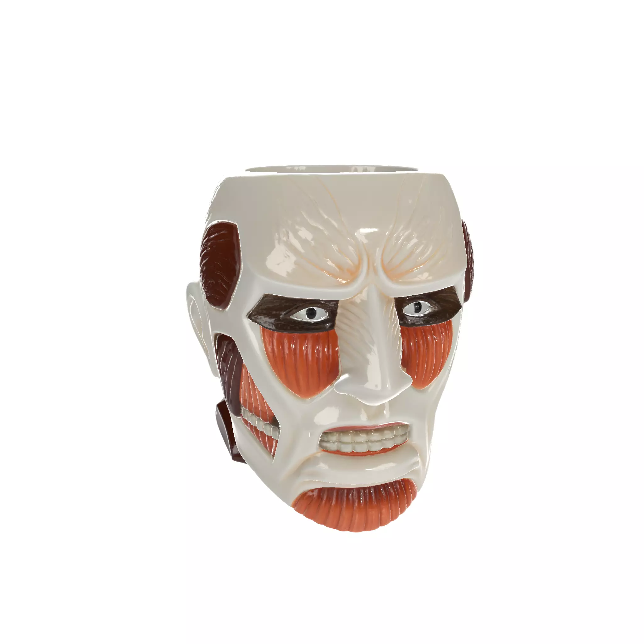 Colossal Titan Mug  Attack on Titan Cup 3D print model_2