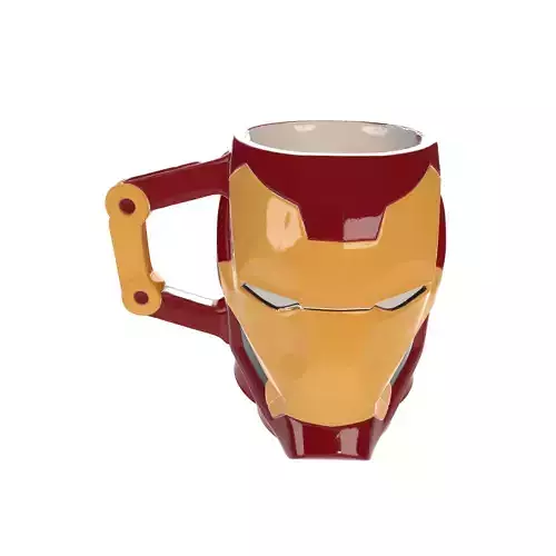  Iron Hero Head Mug Superhero Coffee Cup 3D print model