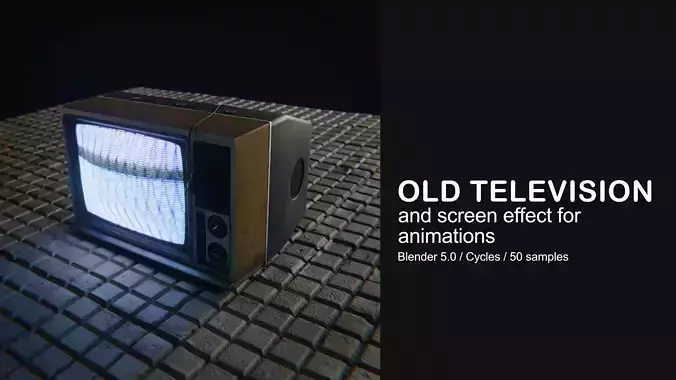 Old TV 3D model