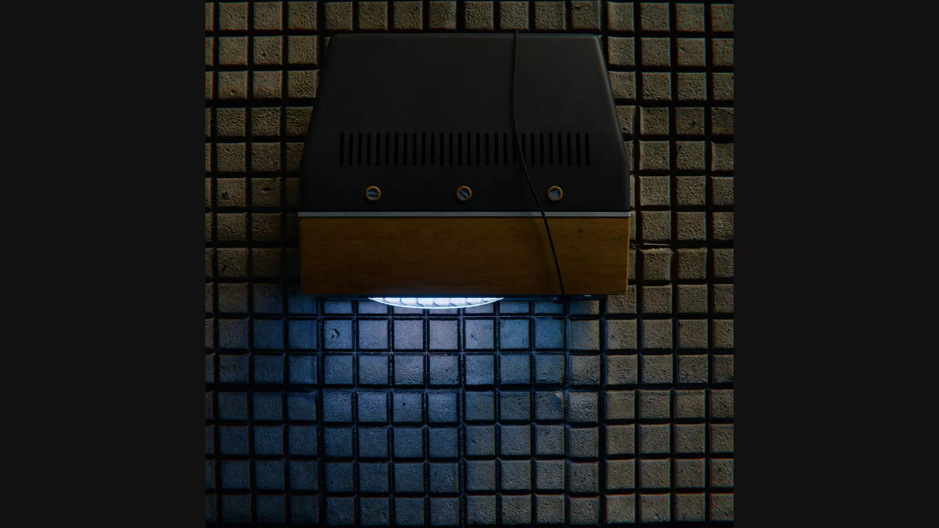 Old TV 3D model_4
