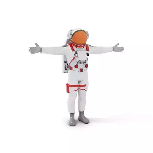 Astronaut Suit Model Pack with Detailed PBR Textures Low-poly 3D model