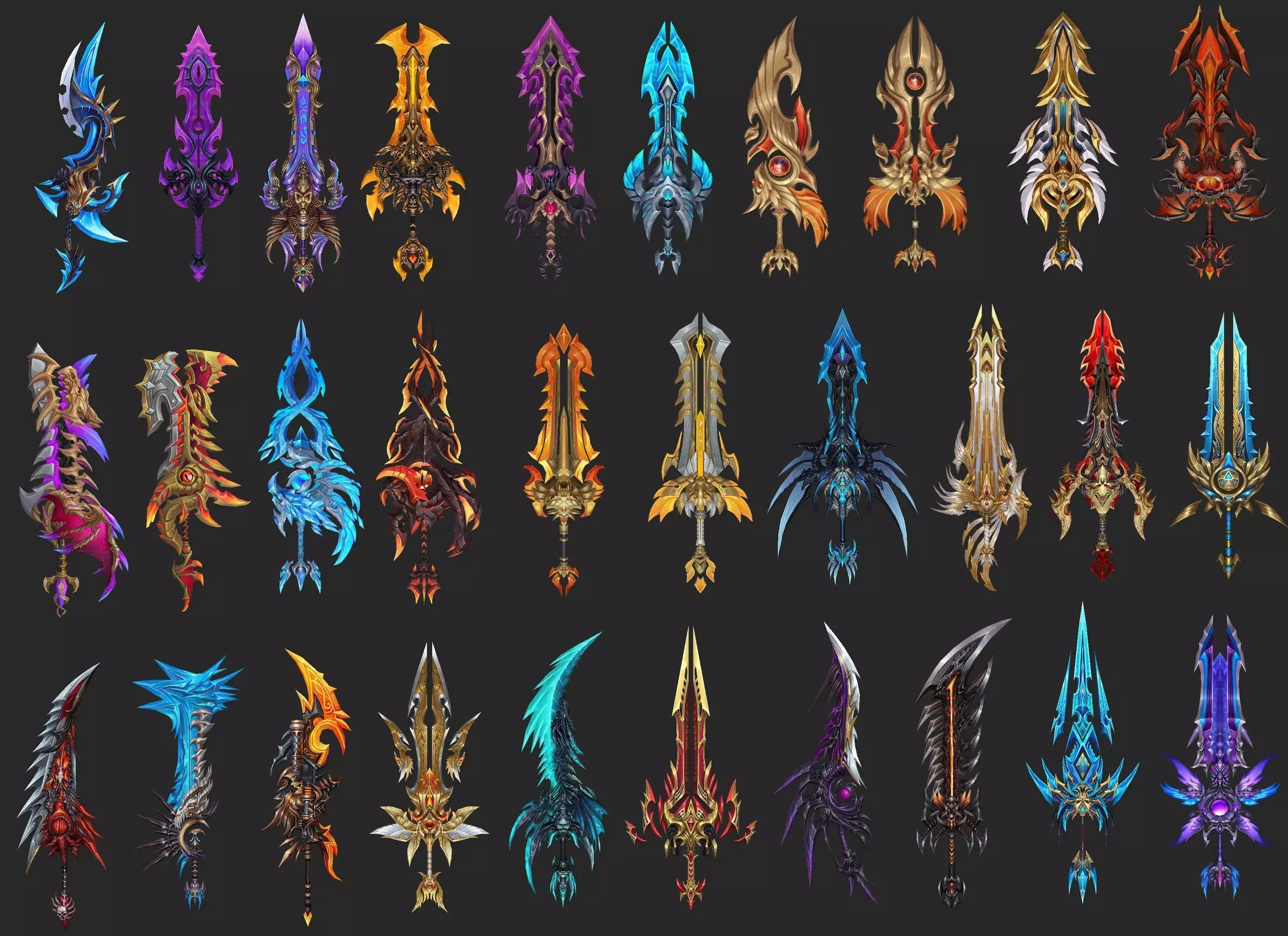 Ultimate Fantasy Low Poly Swords Collection - 500 Models _17