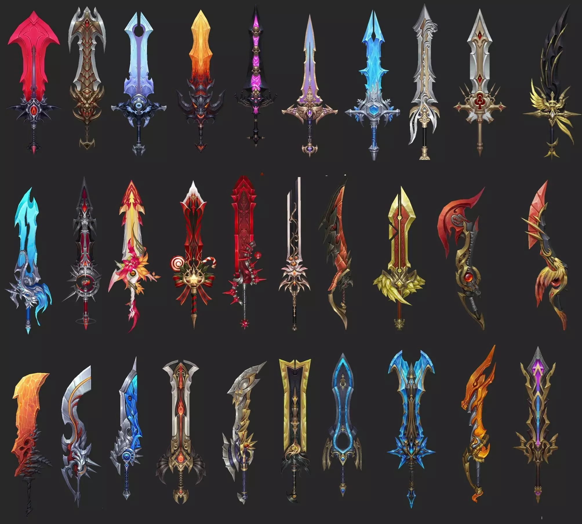 Ultimate Fantasy Low Poly Swords Collection - 500 Models _19