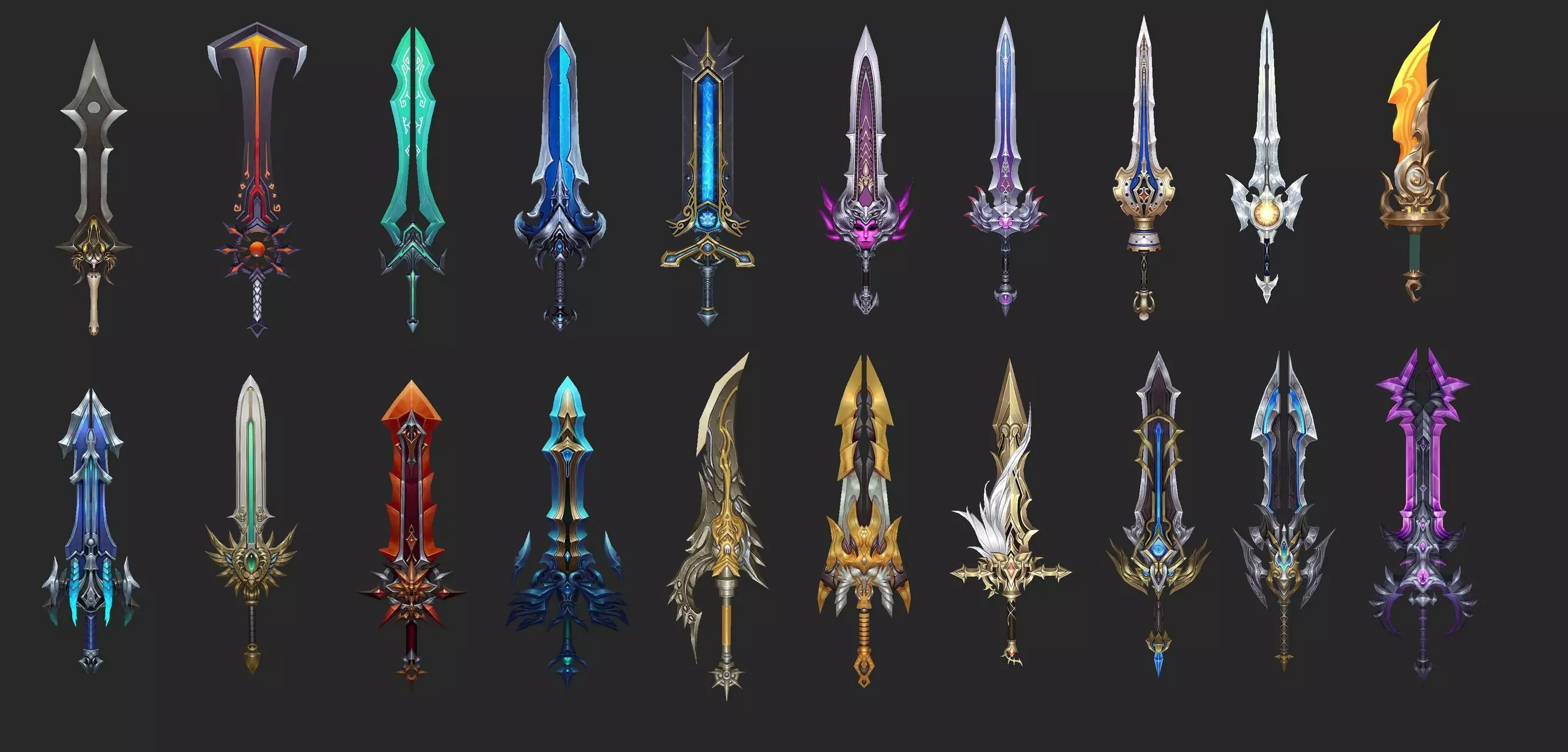 Ultimate Fantasy Low Poly Swords Collection - 500 Models _20