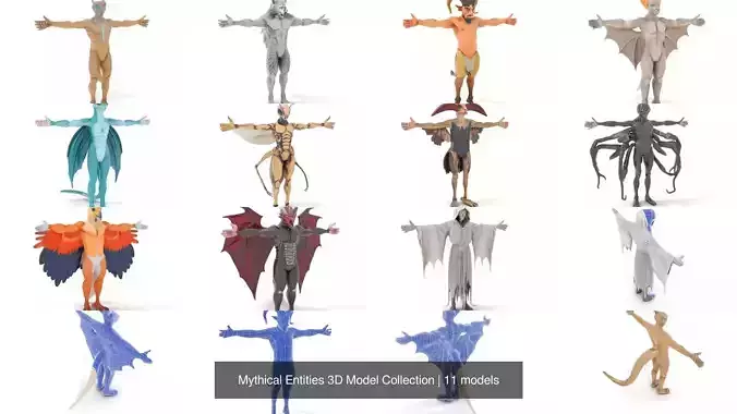 Mythical Entities 3D Model Collection 