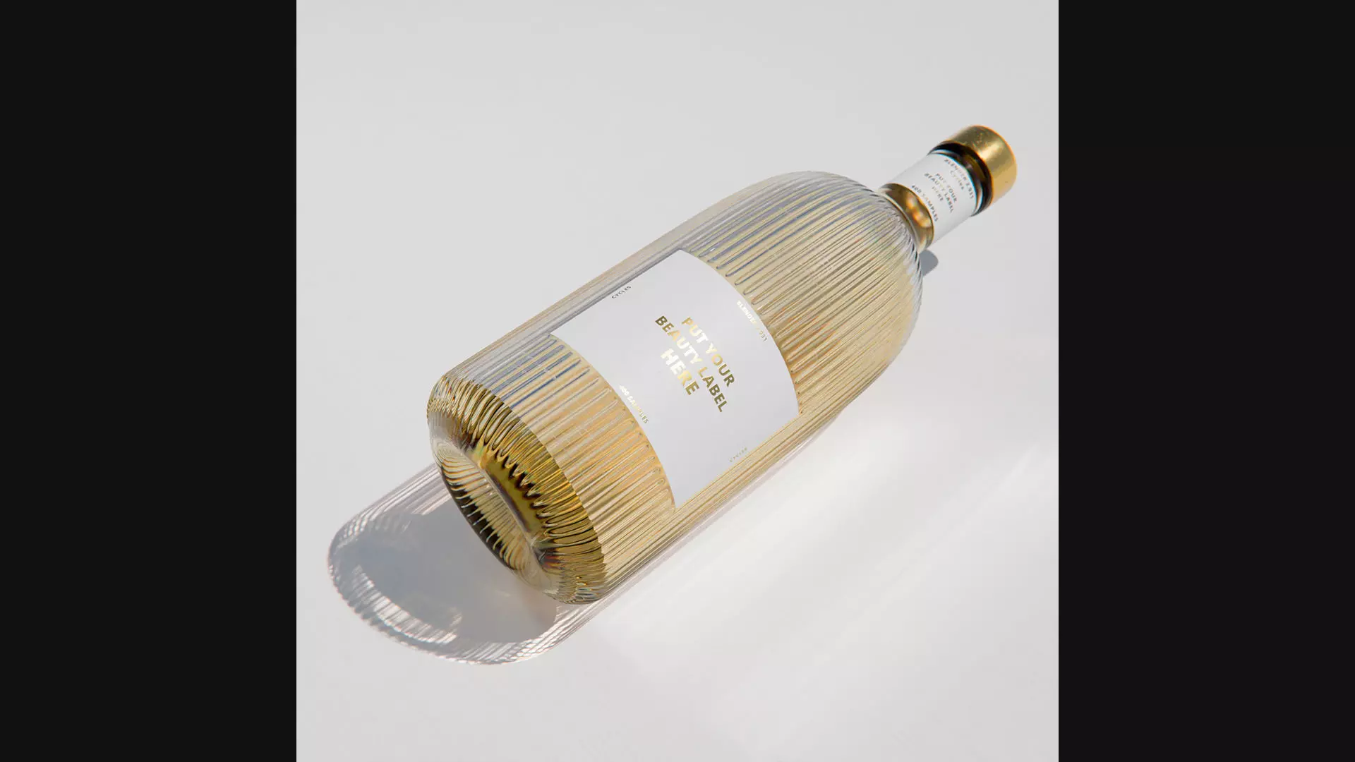 Fancy Bottles with caustics effect 3D model_2