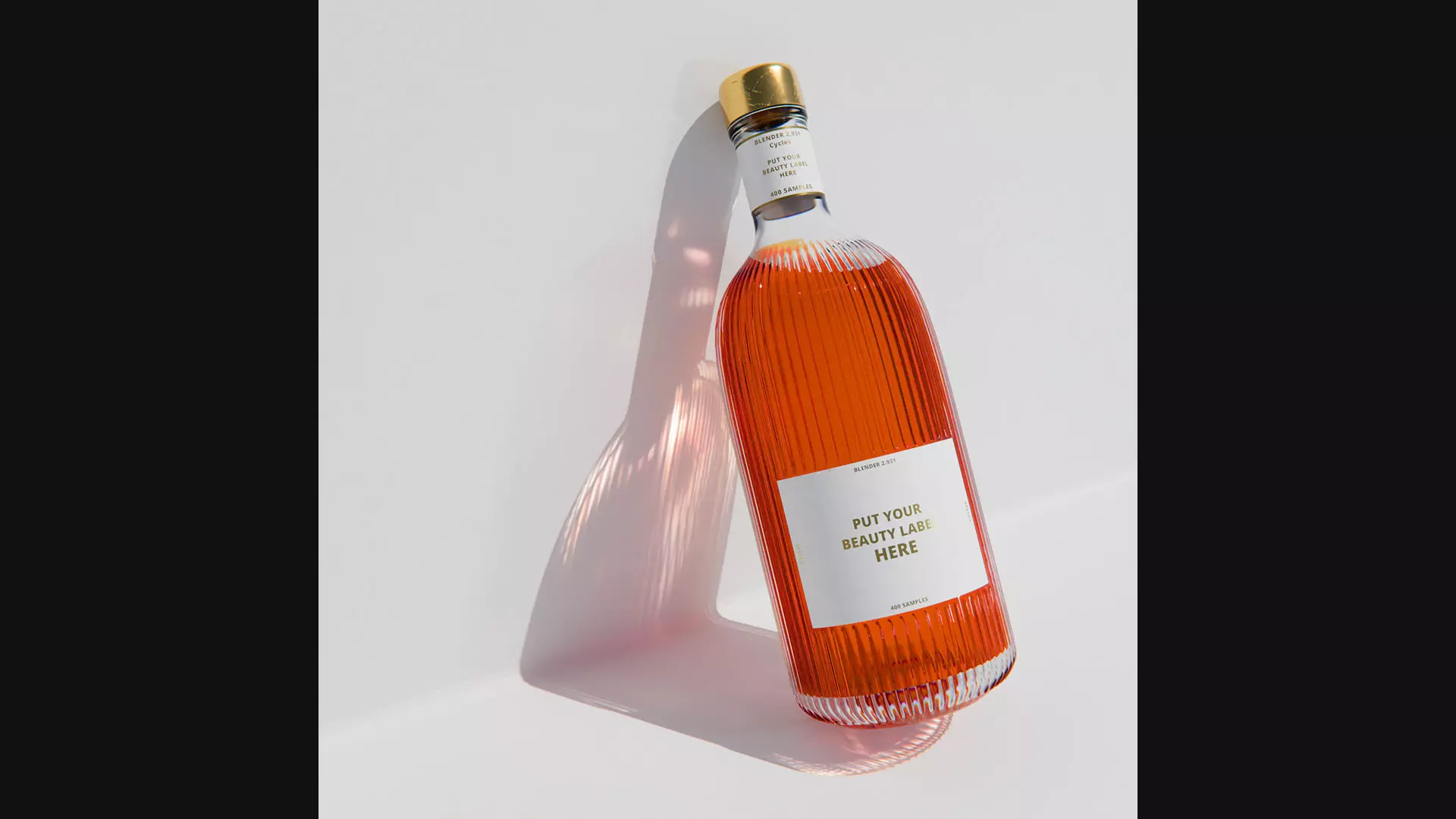 Fancy Bottles with caustics effect 3D model_4