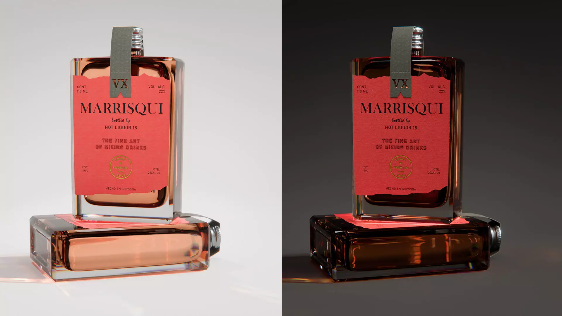 Alcohol bottle 3D model_4