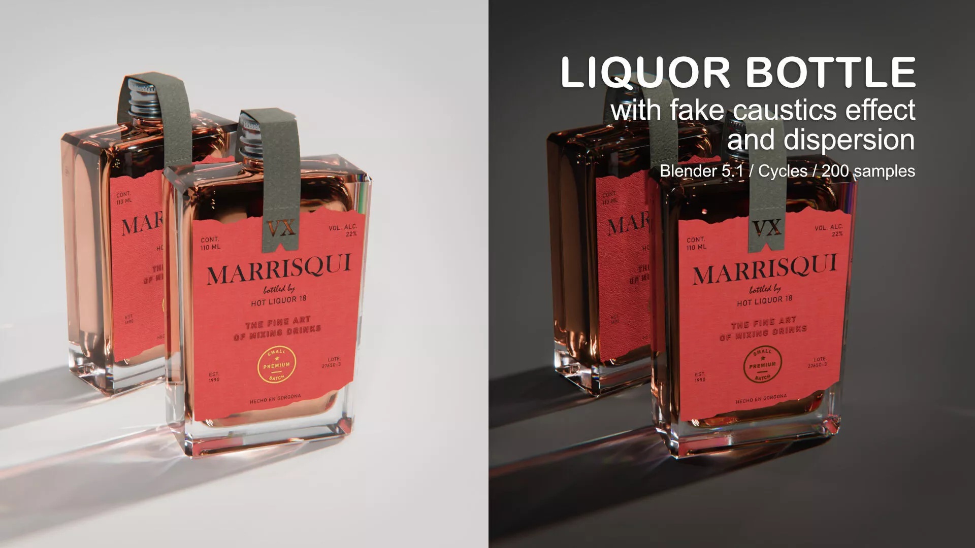Alcohol bottle 3D model