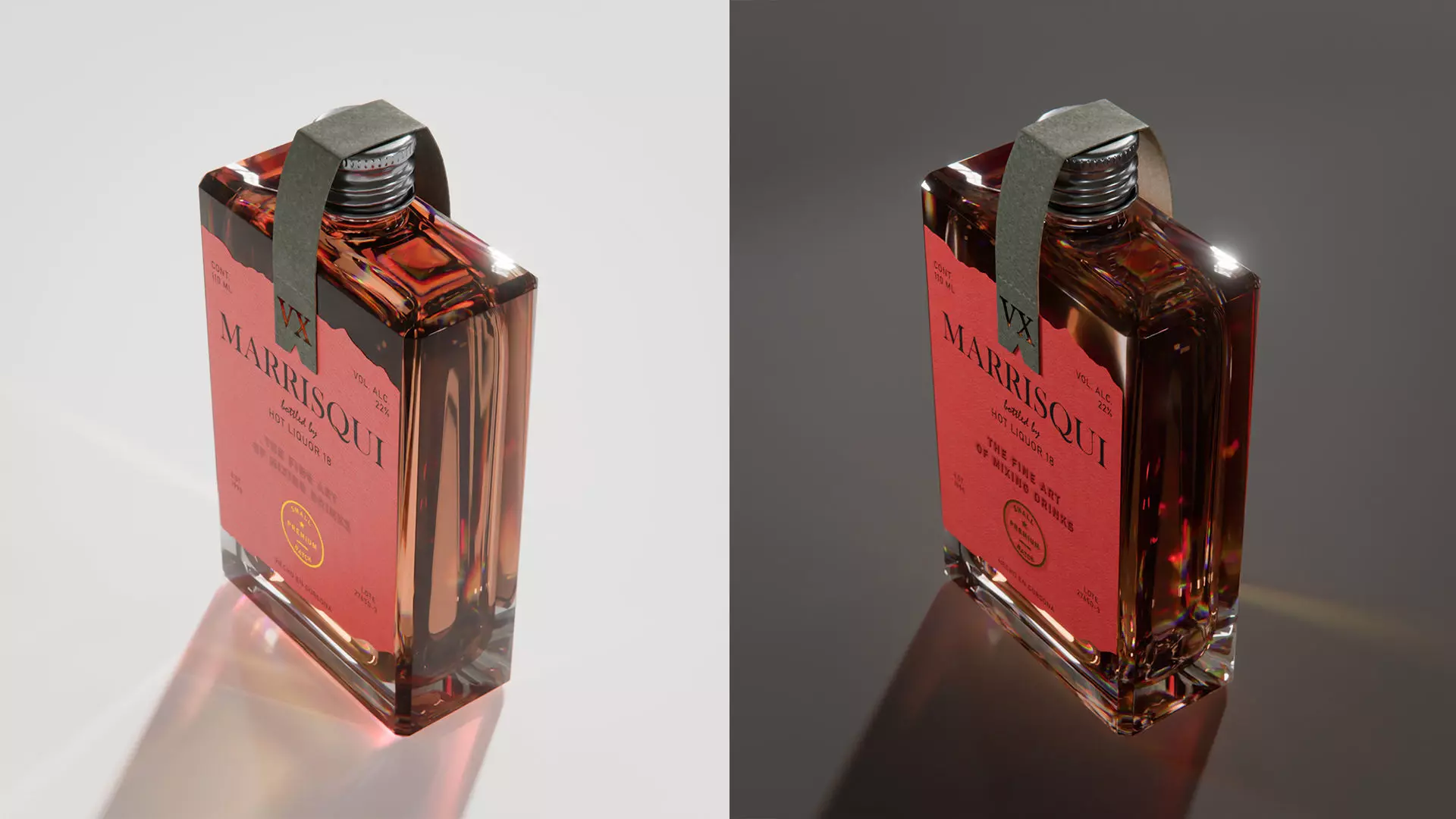 Alcohol bottle 3D model_1