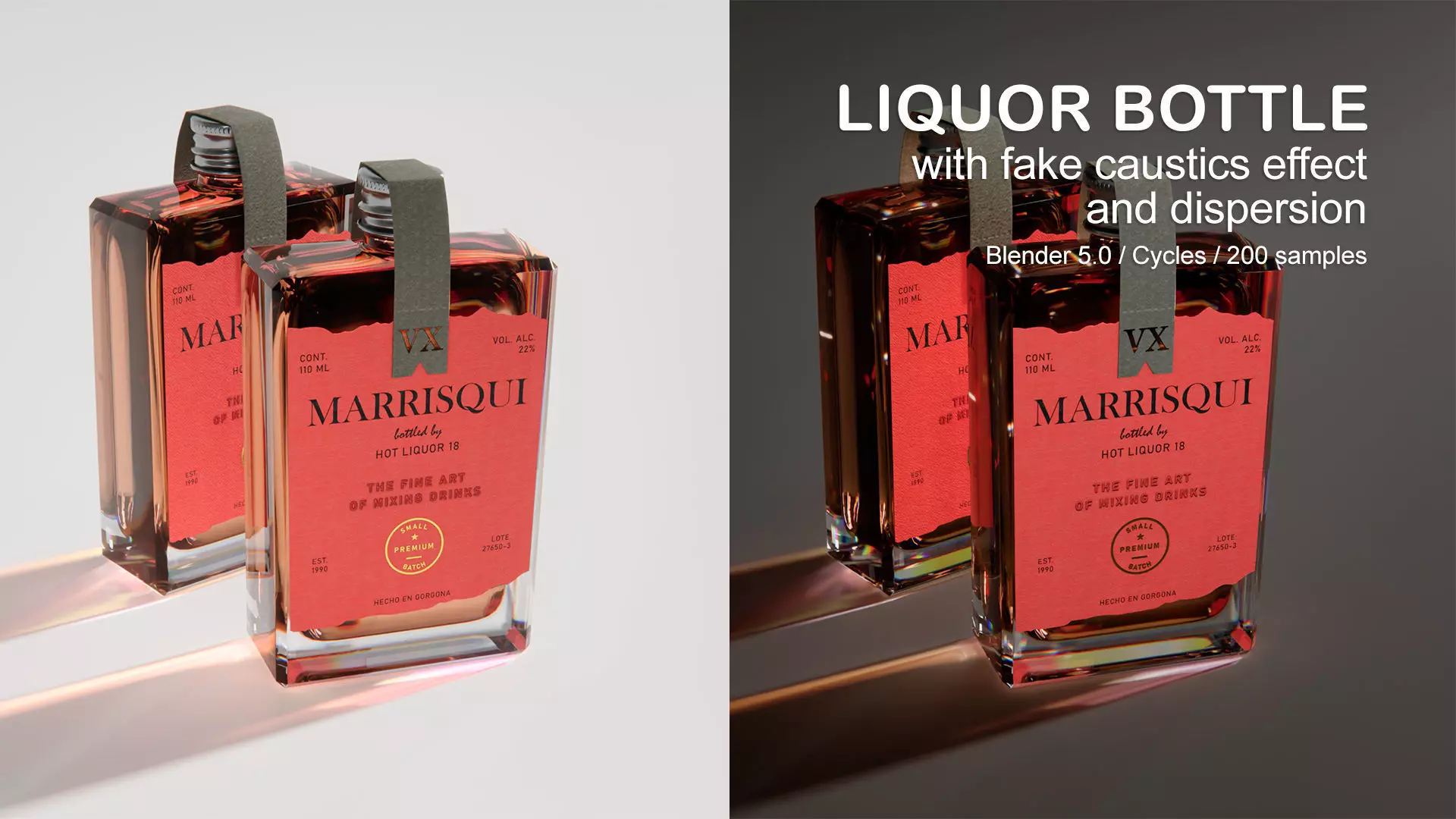 Alcohol bottle 3D model_0