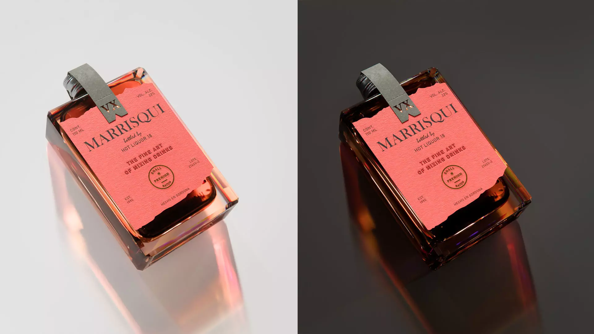 Alcohol bottle 3D model_2