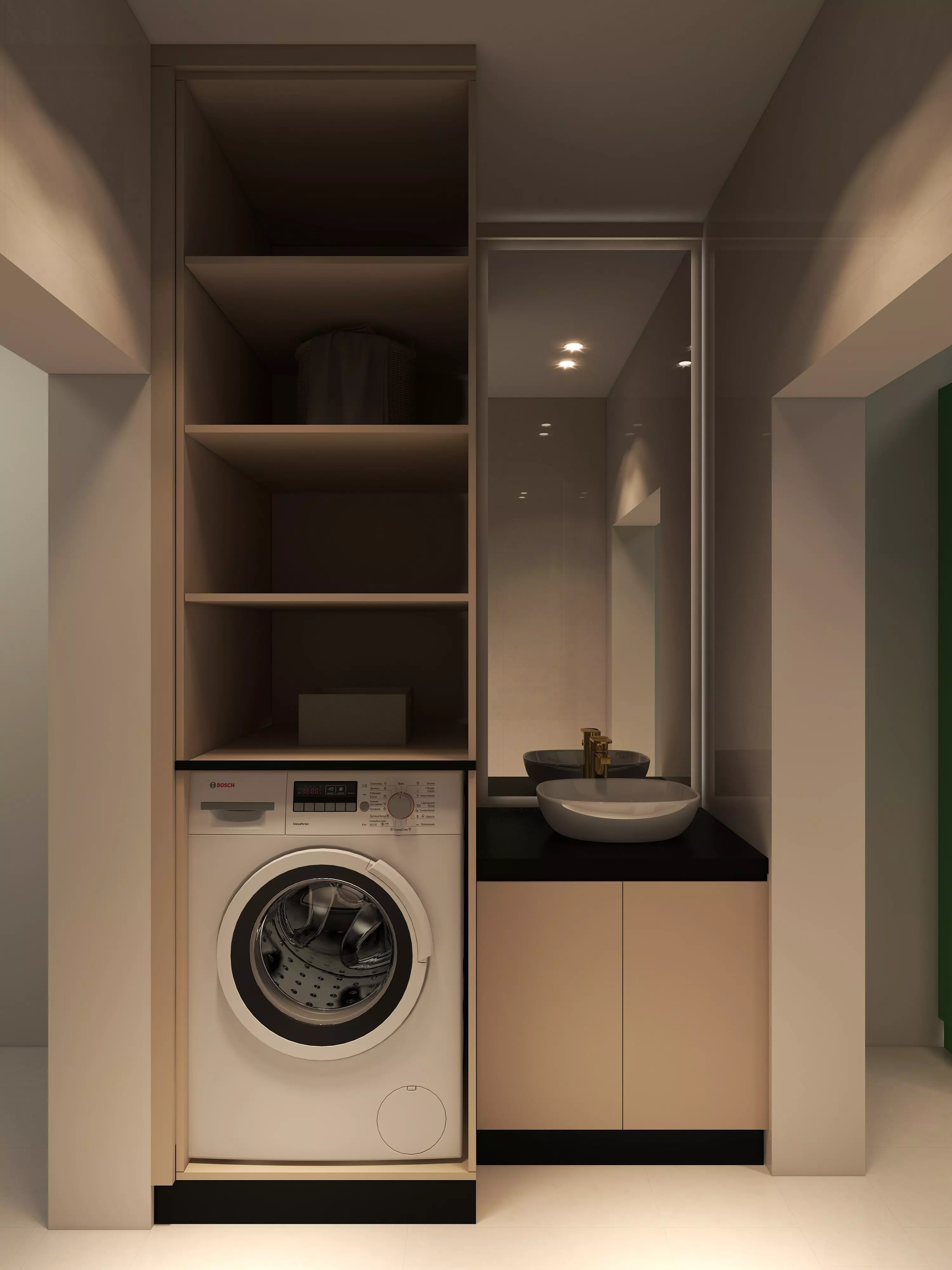 MD LAB BATHROOM SINK WITH STORAGE 3D model_1