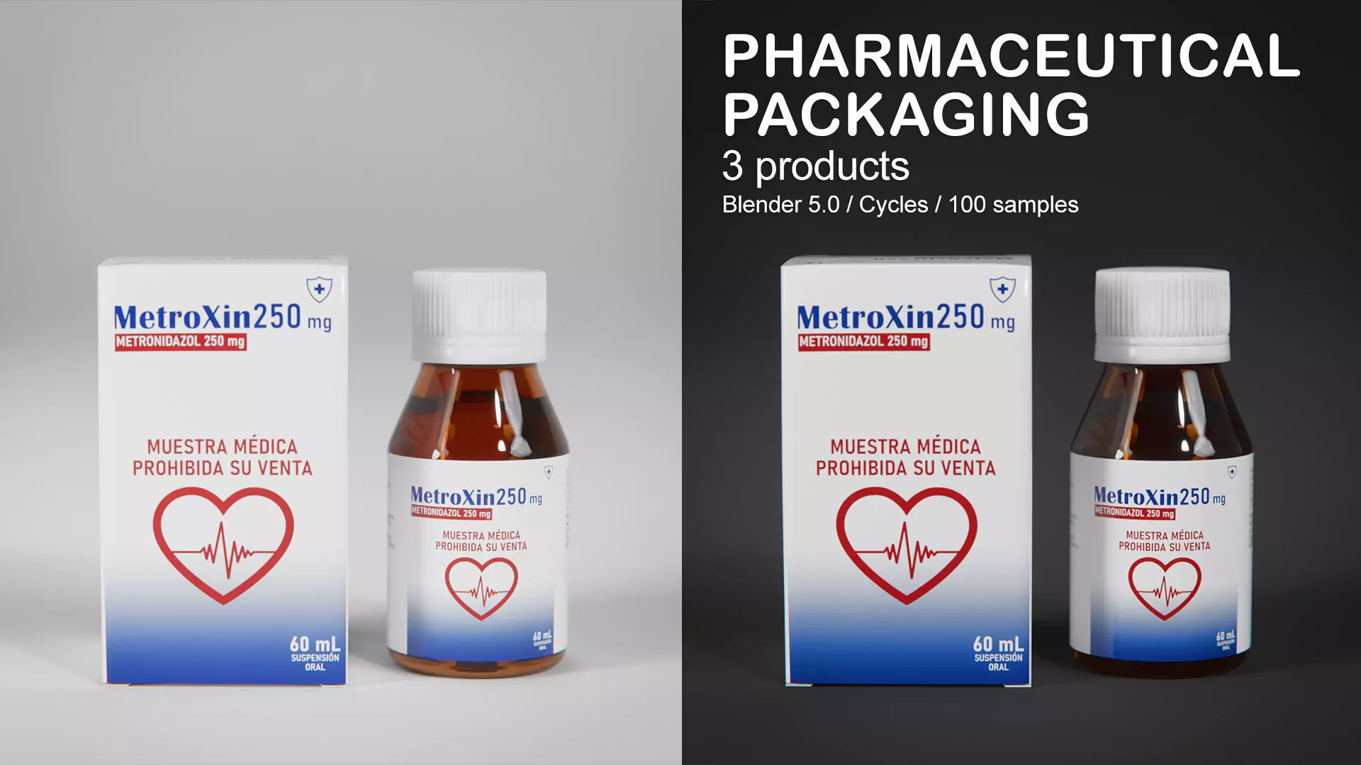 Pharmaceutical Packaging 3D model_0