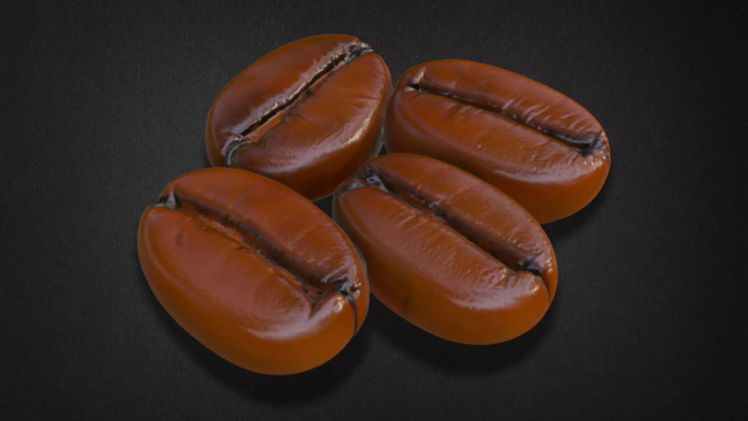 Realistic Coffee Beans Model 3D model_0