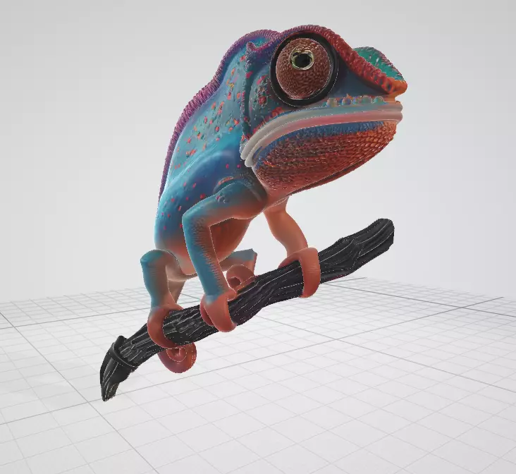 chameleon 3d model 3D model_0