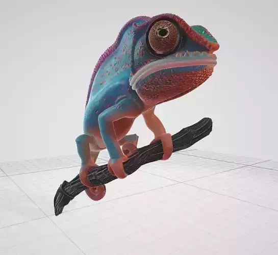 chameleon 3d model
