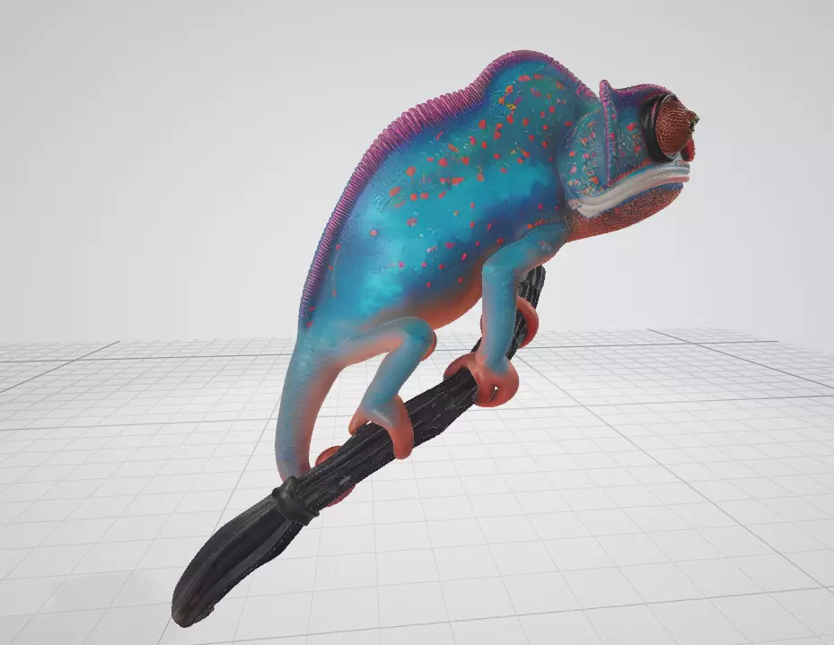 chameleon 3d model 3D model_1