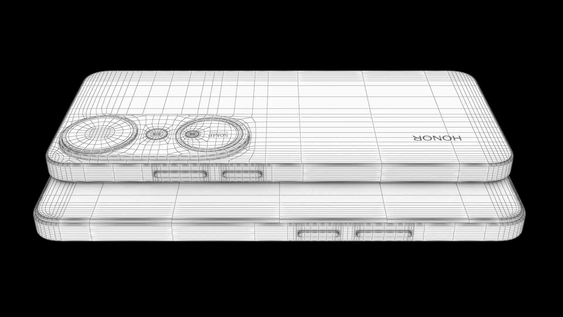 Honor Play 70 Plus Quicksand Pink Low-poly 3D model_10