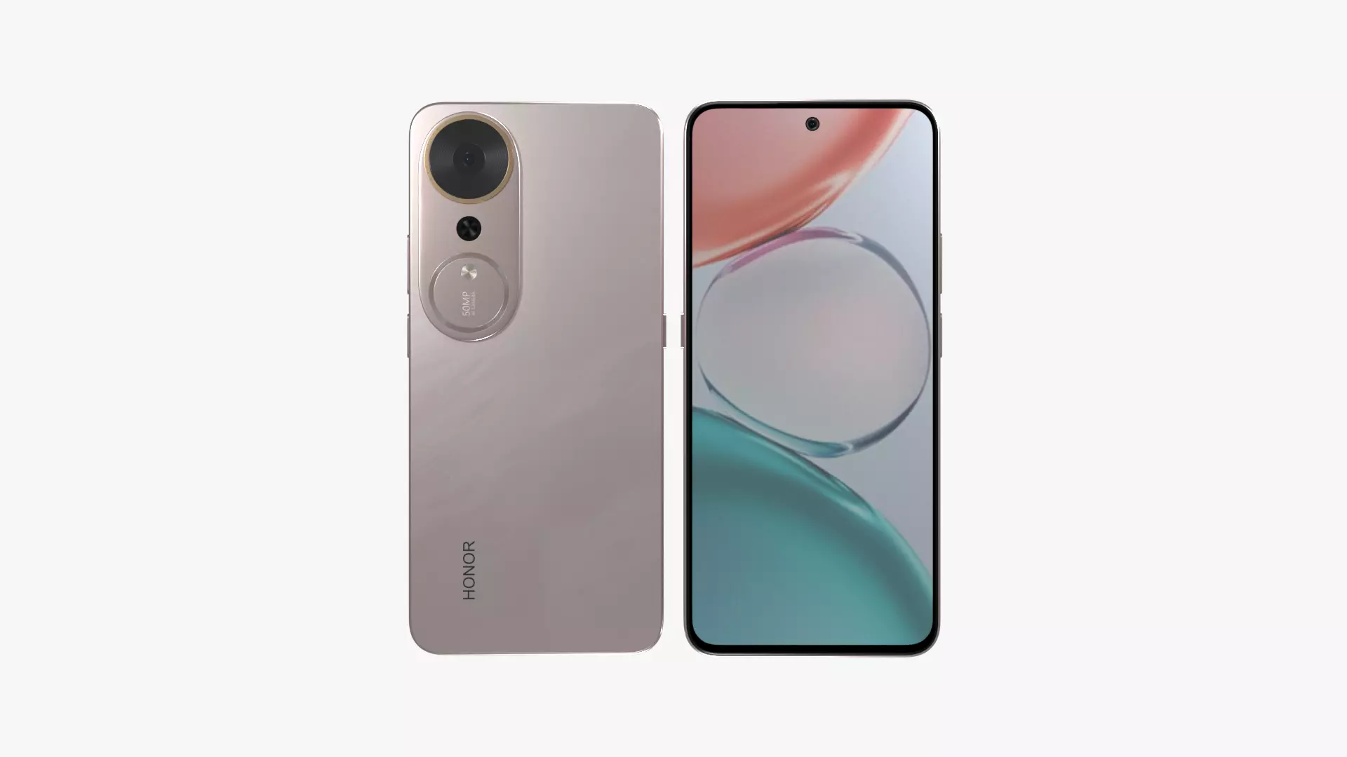 Honor Play 70 Plus Quicksand Pink Low-poly 3D model_1