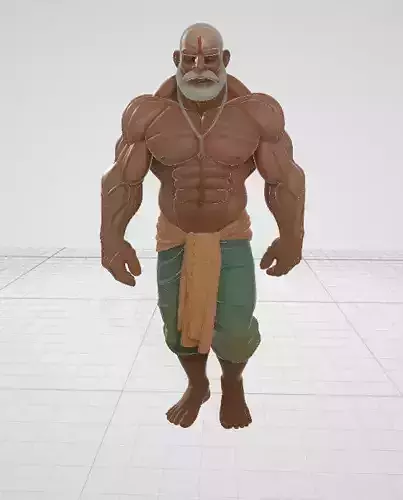 Pumped up indian 3d model