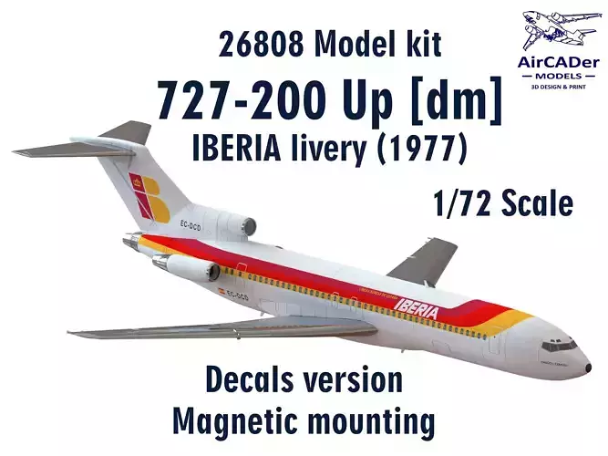 26208 Model kit Boeing 727-200 Up dm 3D print model