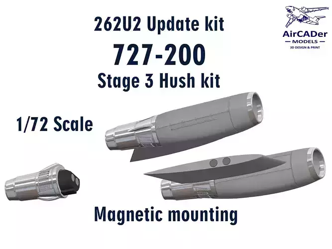 262U2 Update kit Boeing 727-200 Stage 3 Hush kit