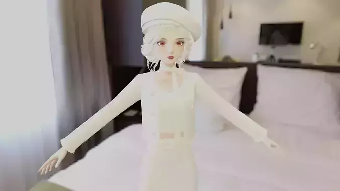 High Detail Asian Anime Female Base Asset Hot with 2 More Asset  3D model