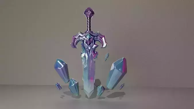  Powerful and Beautiful 3D Sword Model
