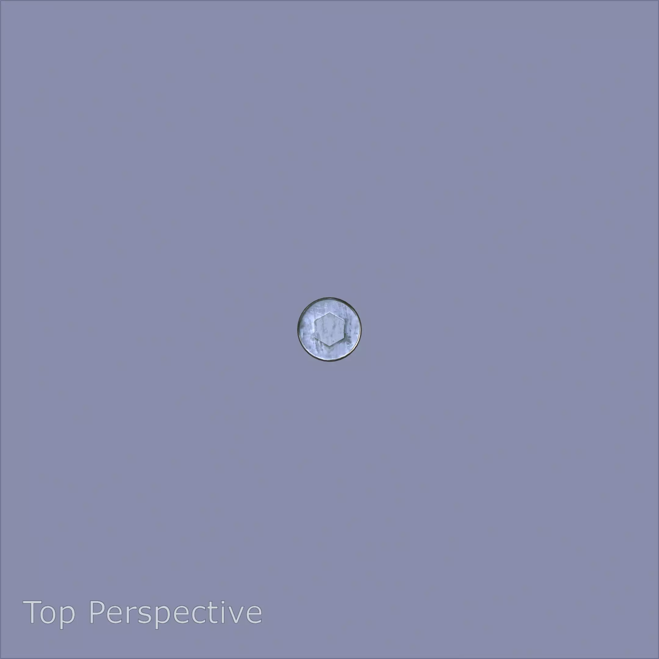 Steel Stained M3 Bolt Allen Cap with PBR 4K Textures 3D model_6