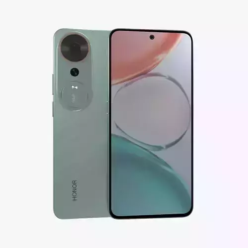 Honor Play 70 Plus Green Low-poly 3D model