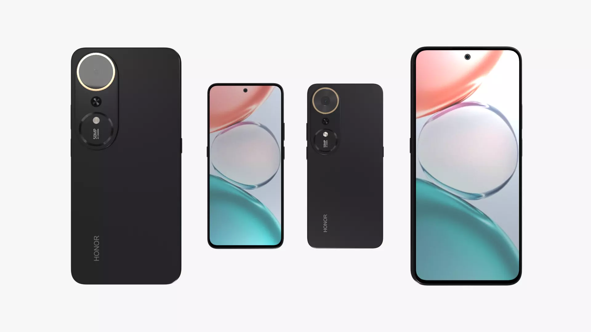 Honor Play 70 Plus All Color Low-poly 3D model_4