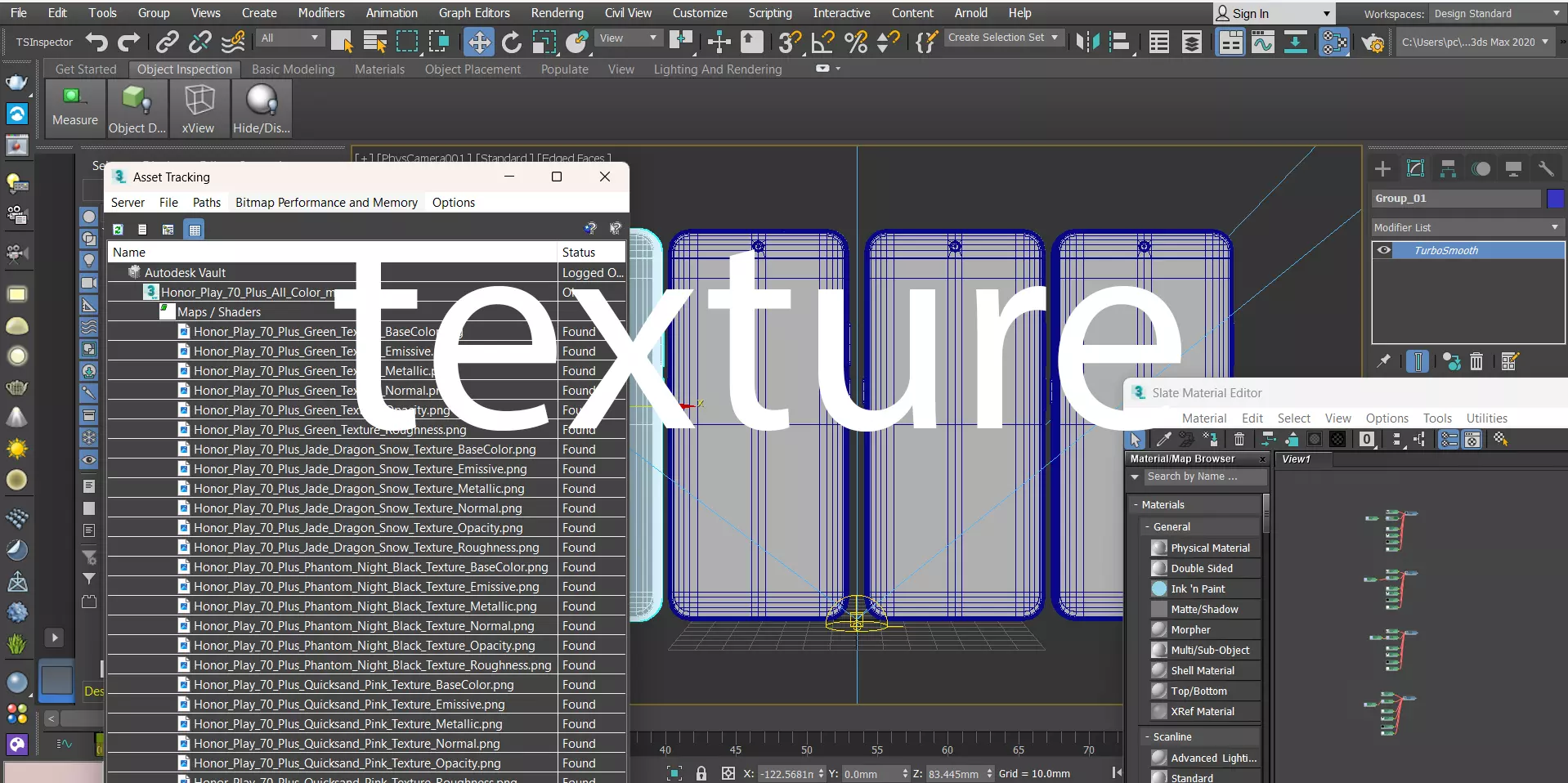 Honor Play 70 Plus All Color Low-poly 3D model_28