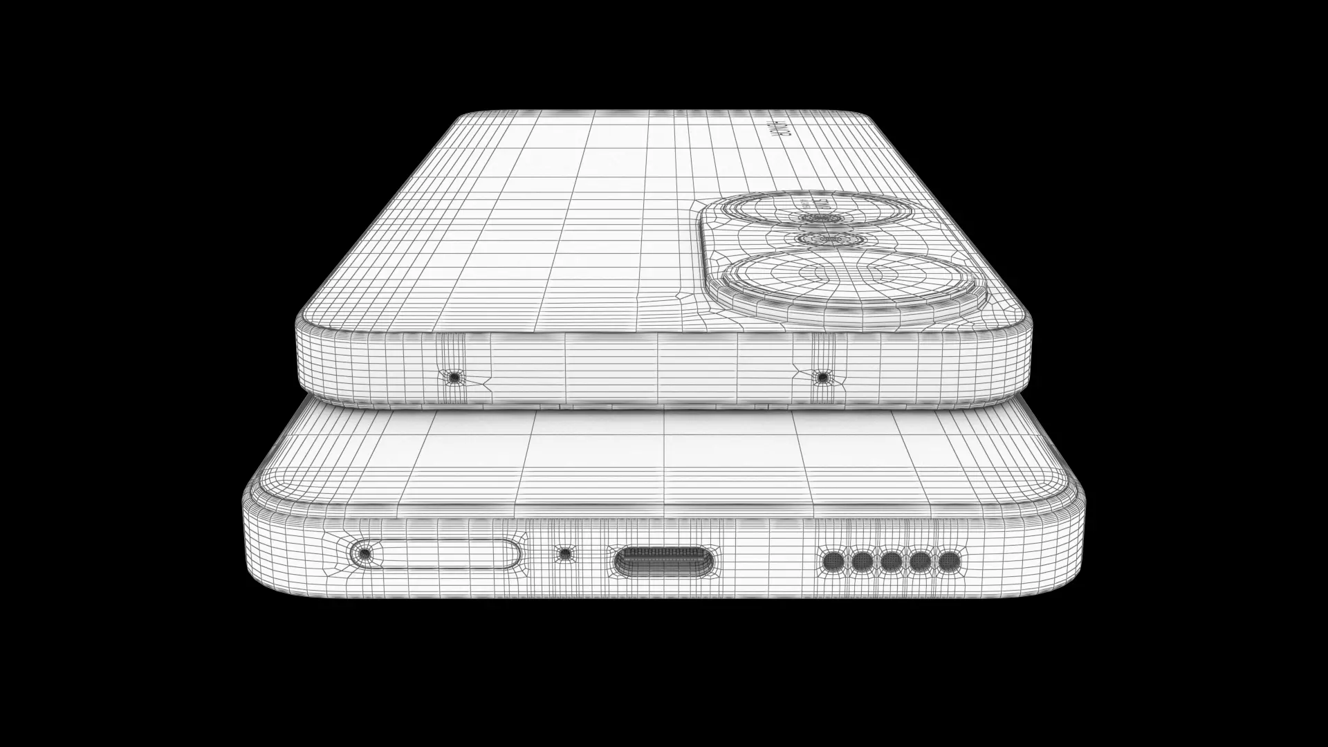 Honor Play 70 Plus All Color Low-poly 3D model_20