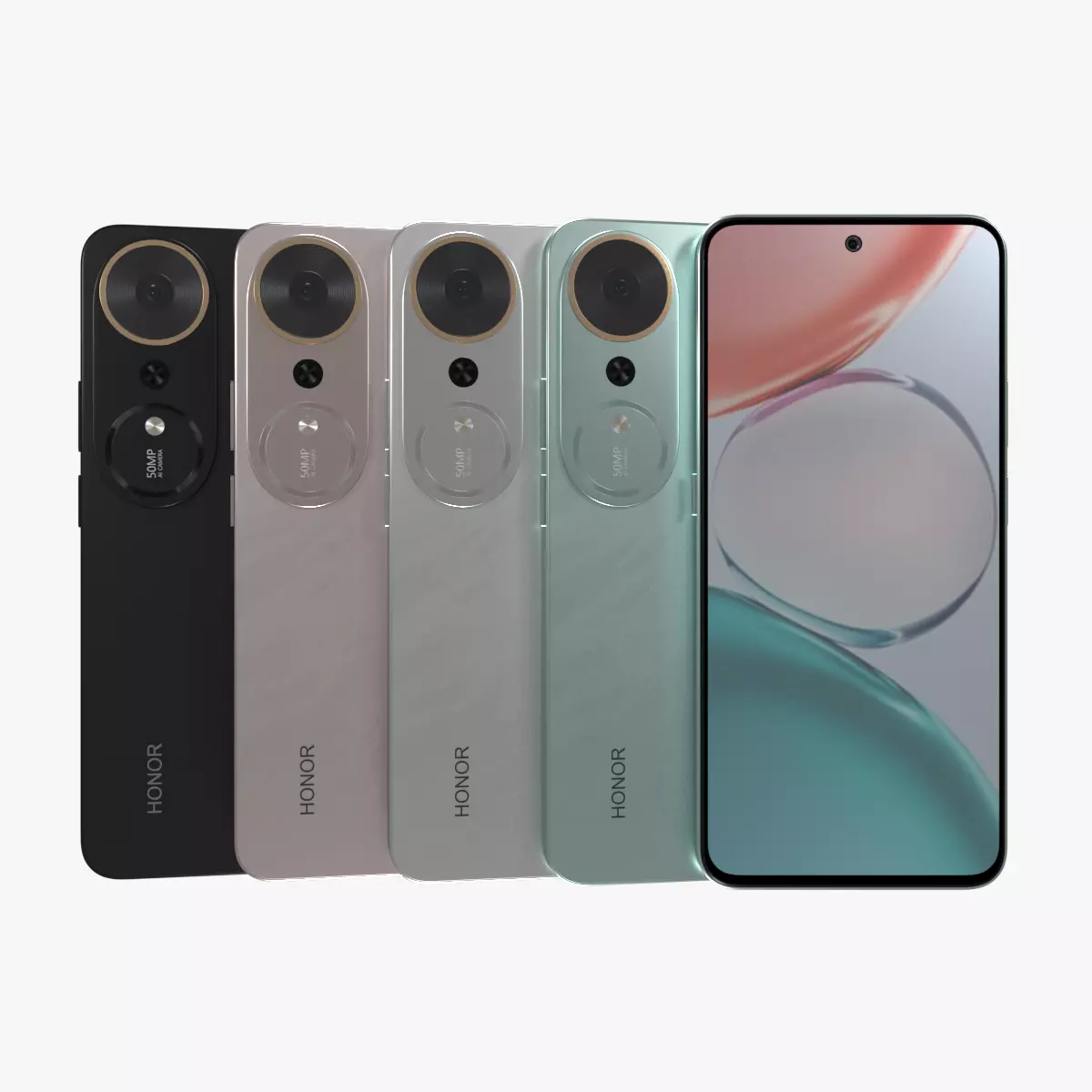 Honor Play 70 Plus All Color Low-poly 3D model_0